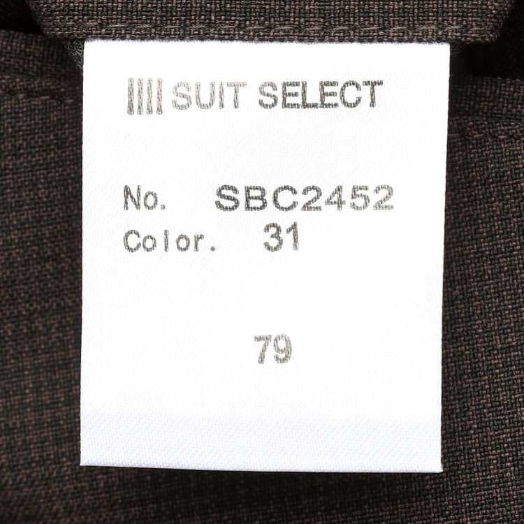 ブラックライン 【SLIM TAPERED】【春夏】0タックテーパードパンツ/ブラウン＆ブラック×ハウンドトゥース/ウエストムーブ/ウォッシャブル/4S SUSTAINABILITY&ECOLOGY FABRIC/※裾上げ必要 茶中間