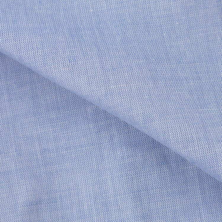 シルバーライン 【SILVER LINE/七分袖】ホリゾンタルワイドカラーワイシャツ/ブルー 青中間