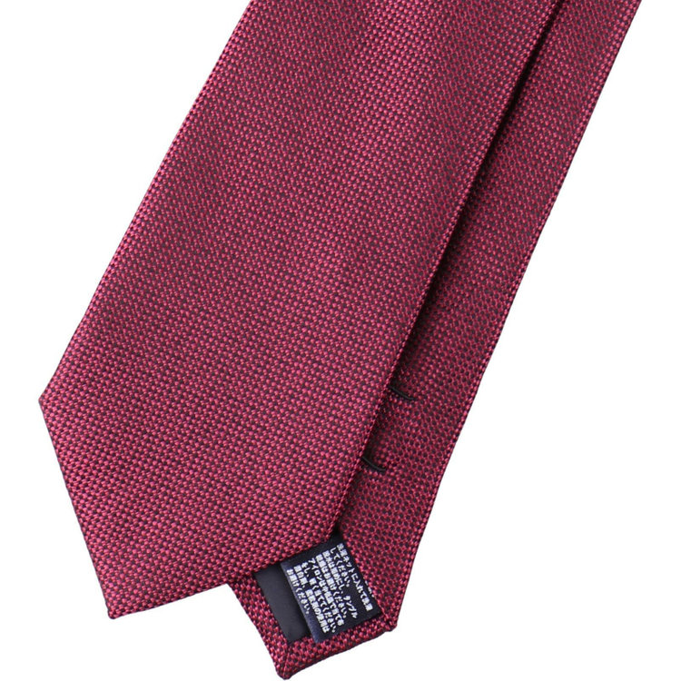 ブラックライン 【発送在庫あり】【BL】シルクブレンドソリッド系ネクタイ 7.5cm幅/ワイン/ウォシャブル ワイン系(赤)
