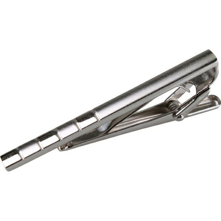 シルバーライン ネクタイピン タイクリップ 58mm×5mm/シルバー グレー淡色