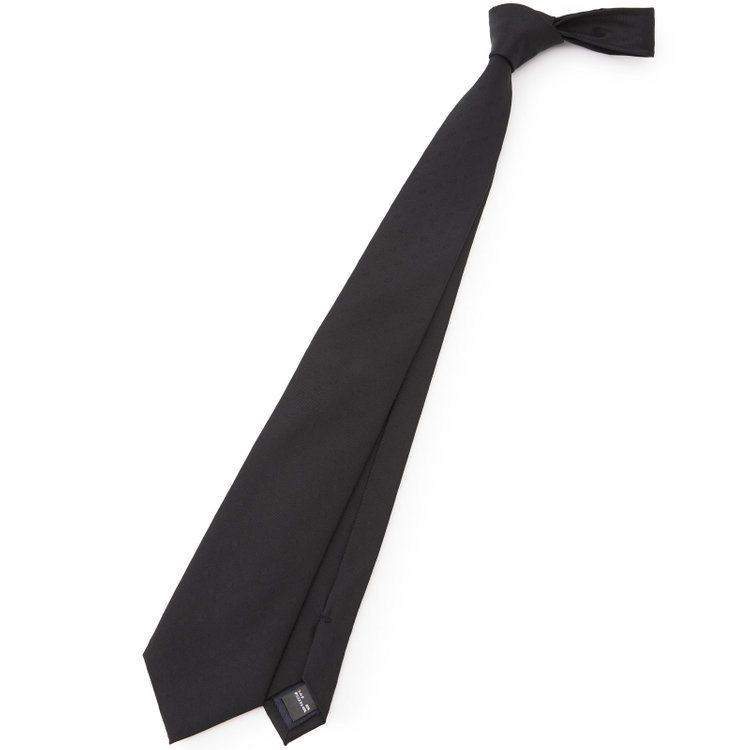 ブラックライン 【BLACK LINE】シルクブレンドドットネクタイ 7.5cm幅/ブラック その他