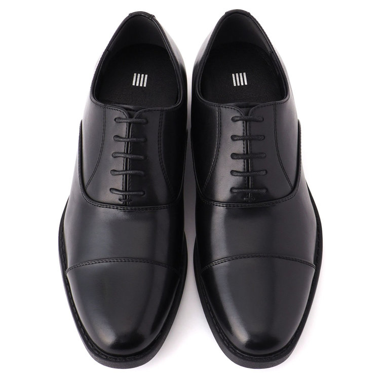 スーツセレクト ストレートチップドレスシューズ/ブラック/革/セメント製法 黒