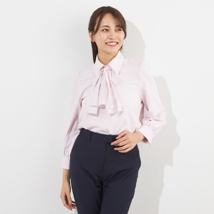 サマンサ 【SUIT SELECT×Samantha Thavasa】【長袖】2WAYボウタイブラウス/ピンク 赤淡色