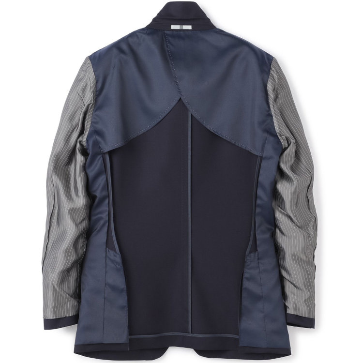 スーツセレクト 【発送在庫あり】【CLASSICO TAPERED】【年間】2釦シングルスーツ 1タック/ネイビー/NEW ZEALAND WOOL/※裾上げ必要 紺中間