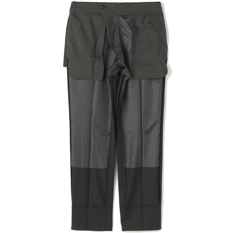 ブラックライン 【SLIM TAPERED_2】【年間】2釦シングルスリーピーススーツ 0タック/ブラック/ウエストシャーリング/4S SUSTAINABILITY&ECOLOGY FABRIC/※パンツ裾上げ済仕様 黒