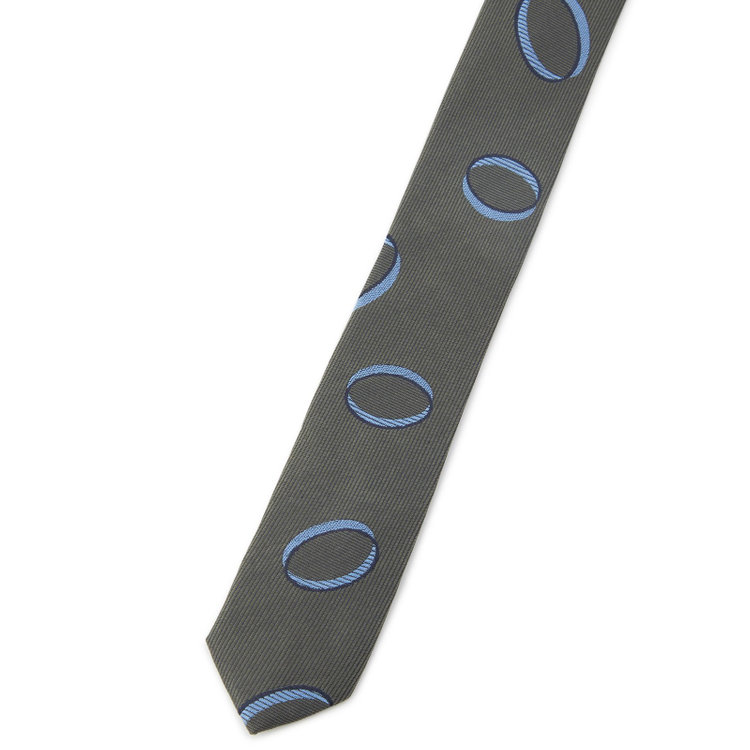 シルバーライン 【SILVER LINE】シルク小紋柄ネクタイ 8.5cm幅/グリーン/Finest fabrics by COMO ITALY その他