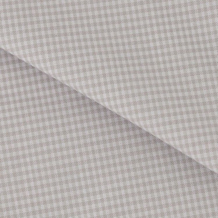 シルバーライン 【SILVER LINE】【形態安定】ボタンダウンワイシャツ/グレー＆ホワイト×チェック グレー中間