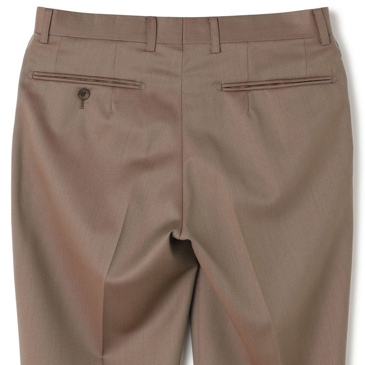 シルバーライン 【CLASSICO TAPERED】【春夏】6釦2掛けダブルスーツ 1タック/ライトブラウン/チェンジポケット/MARZOTTO/※パンツ裾直し必要 茶淡色