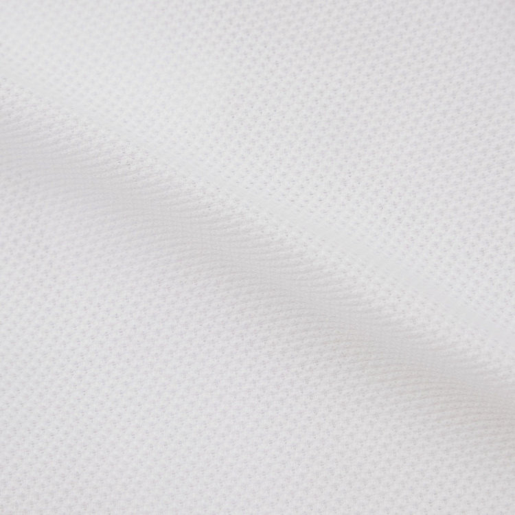 シルバーライン 【発送在庫あり】【CLASSICO TAPERED】ホリゾンタルワイドドレスワイシャツ/ホワイト×レノクロス(からみ織り) 白