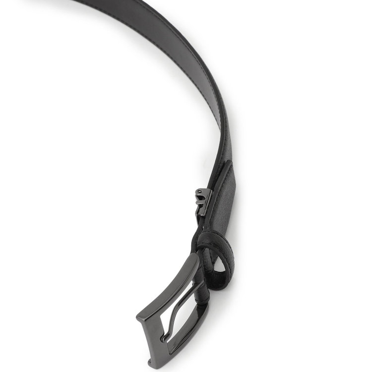 スーツセレクト ピンバックルベルト 3.0幅/ブラック/(ウエスト91cmまで対応) 黒