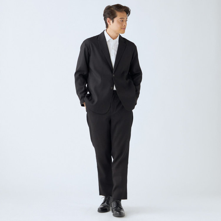 ブラックライン 【RBC】【春夏】オーバーサイズ2釦ジャケット/ブラック×シャドーチェック 黒