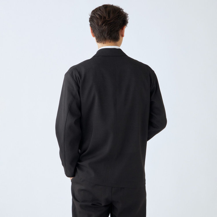 ブラックライン 【RBC】【春夏】オーバーサイズ2釦ジャケット/ブラック×シャドーチェック 黒