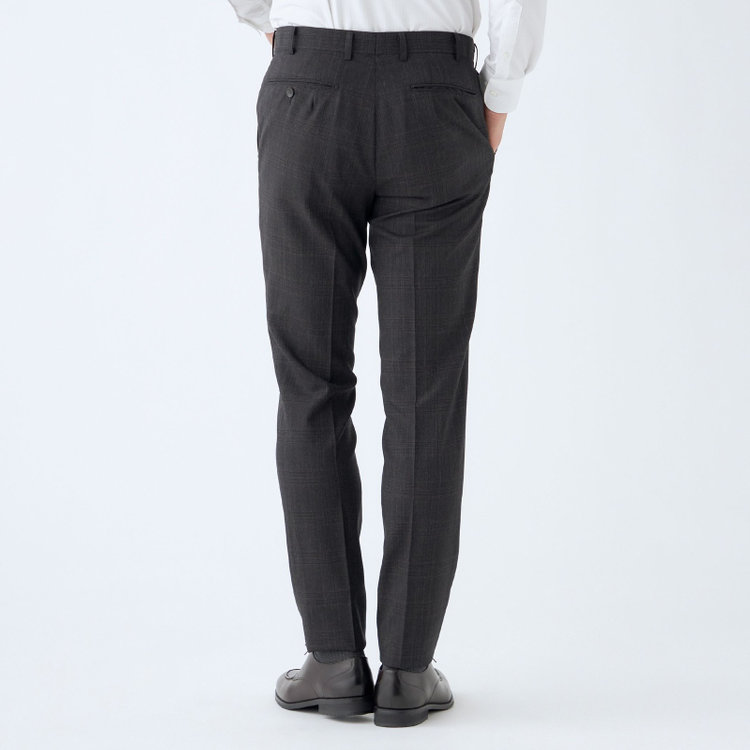 シルバーライン 【発送在庫あり】【CLASSICO TAPERED】【秋冬】2釦シングルスーツ 1タック/ブラウン×チェック/REDA ACTIVE/NEW ZEALAND MERINO/SHOWER CLEAN/※裾上げ必要 茶濃色