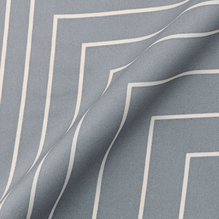 シルバーライン シルクポケットチーフ/グレー×ホワイトスクエア グレー中間