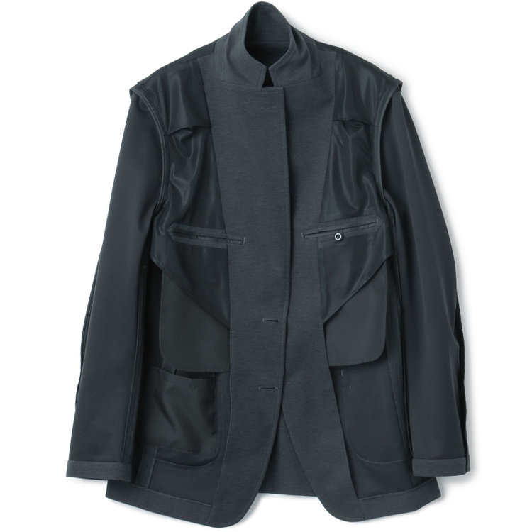 シルバーライン 【CLASSICO TAPERED】【春夏】2釦シングルジャケット/グレー/パッチポケット/RIRANCHA グレー中間