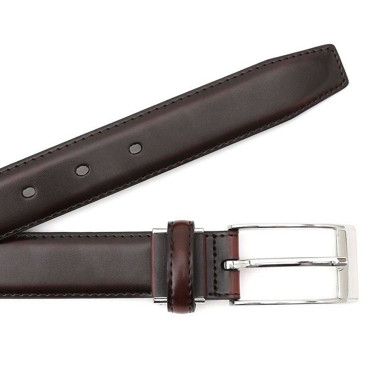 ブラックライン ピンバックルベルト 3.0幅/ブラウン(ウエスト97cmまで対応) 茶濃色