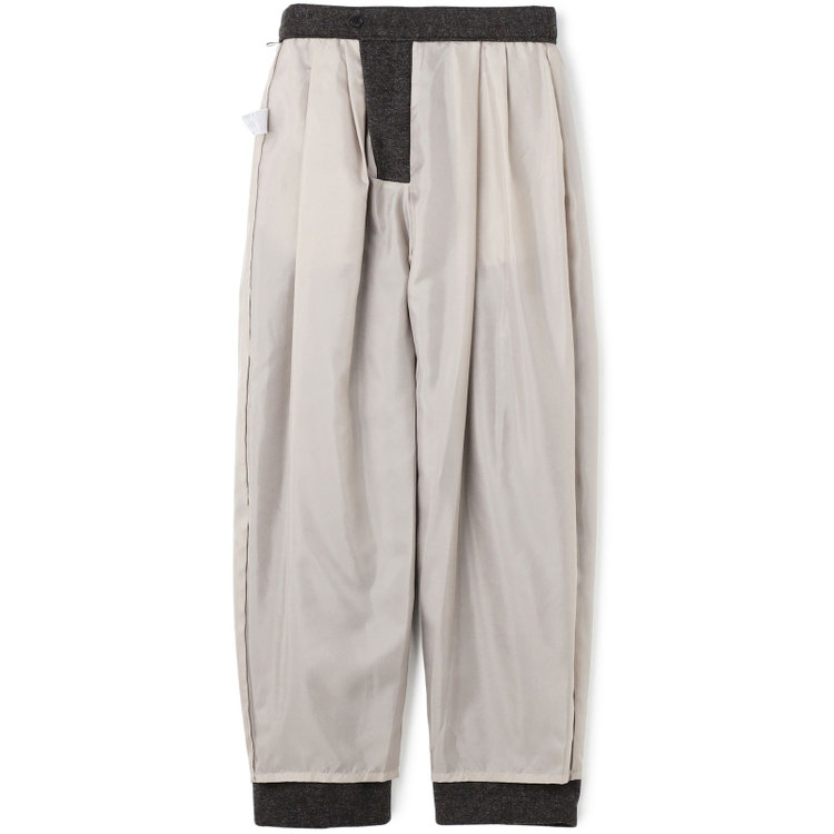 ブラックライン 【BLACK LINE】2タックバレルパンツ/ブラウン/※裾上げ済み仕様 茶中間