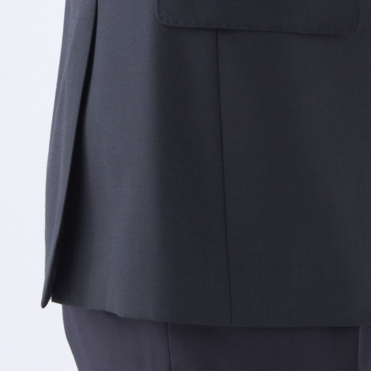 シルバーライン 【CLASSICO TAPERED】【年間】ウールブレンド2釦ジャケット/ネイビー×ソリッド+メタル釦 紺濃色