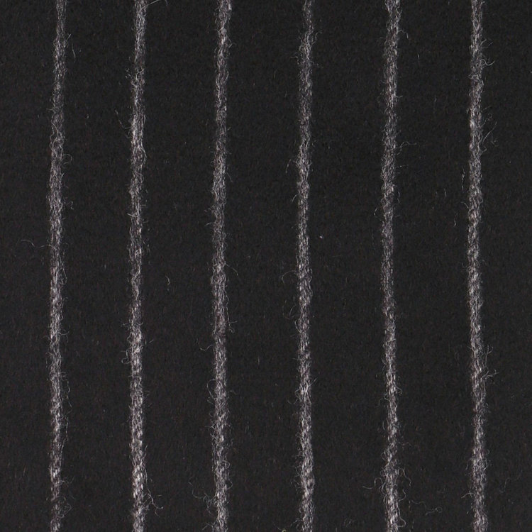 スーツセレクト 【WEB限定/OUTLET】カシミヤブレンドマフラー/ブラック×ストライプ/31.5cm×170cm ブラック系(黒)