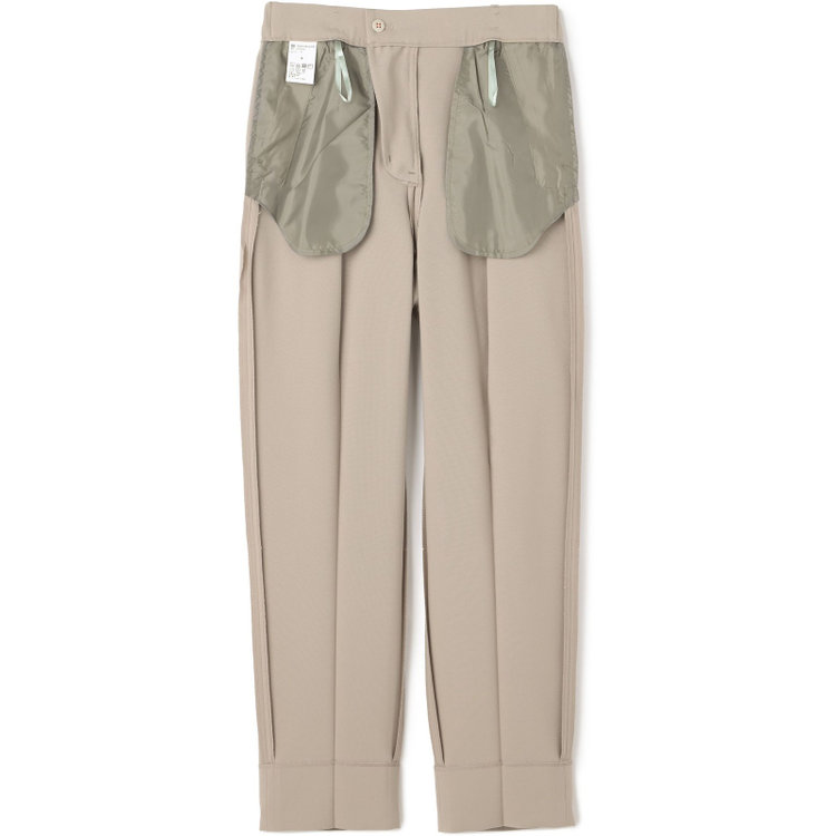 シルバーライン 【SL】【年間】1釦シングルパンツスーツ/グレージュ/パンツウエストシャーリング/ウォッシャブル/※パンツ裾上げ済仕様 茶淡色