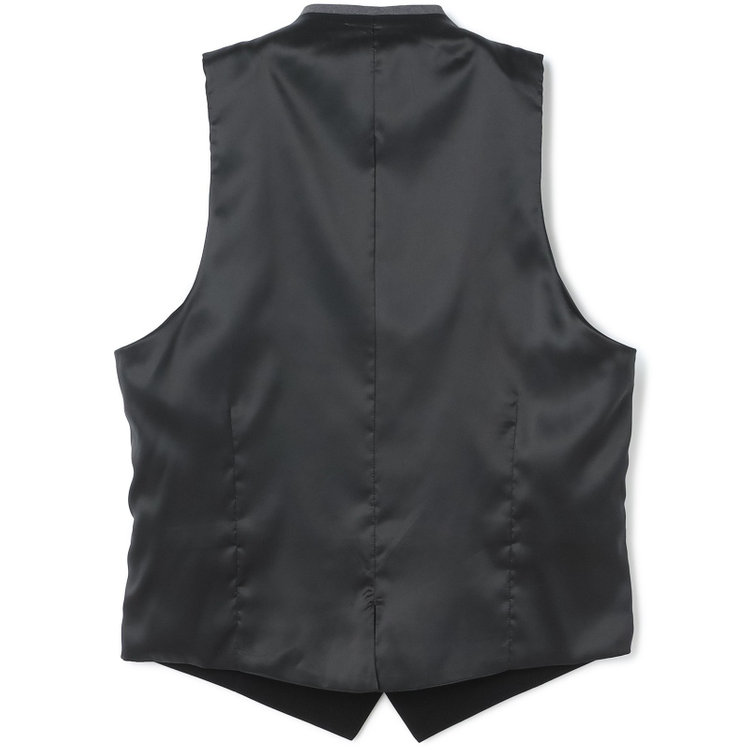 ブラックライン 【BL】【年間】リバーシブルジレ(ベスト)/ブラック×ソリッド＆グレー×ソリッド/4S グレー濃色