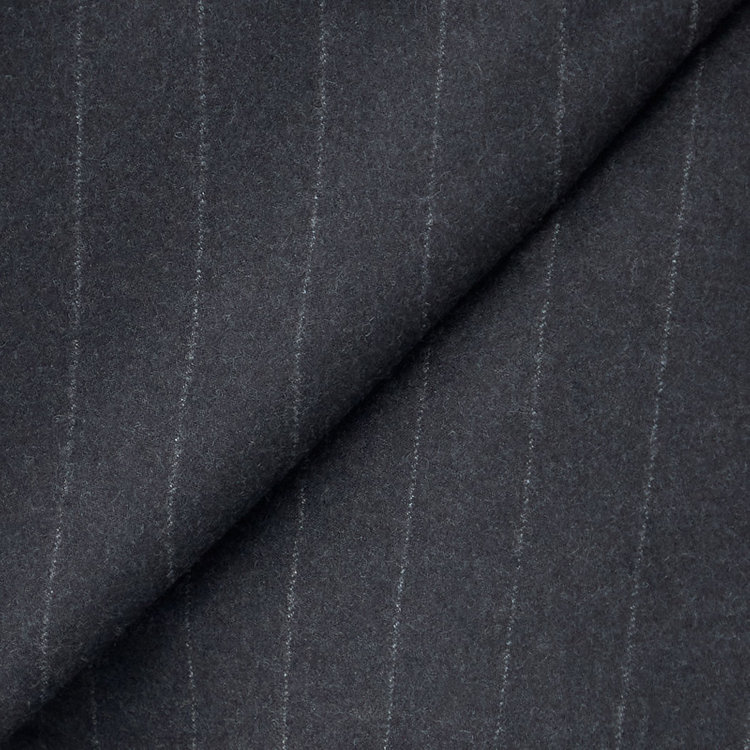 シルバーライン 【発送在庫あり】【CLASSICO TAPERED】【秋冬】6釦2掛けダブルスーツ 2タック/グレー×ストライプ/MARZOTTO/※裾上げ必要 グレー濃色