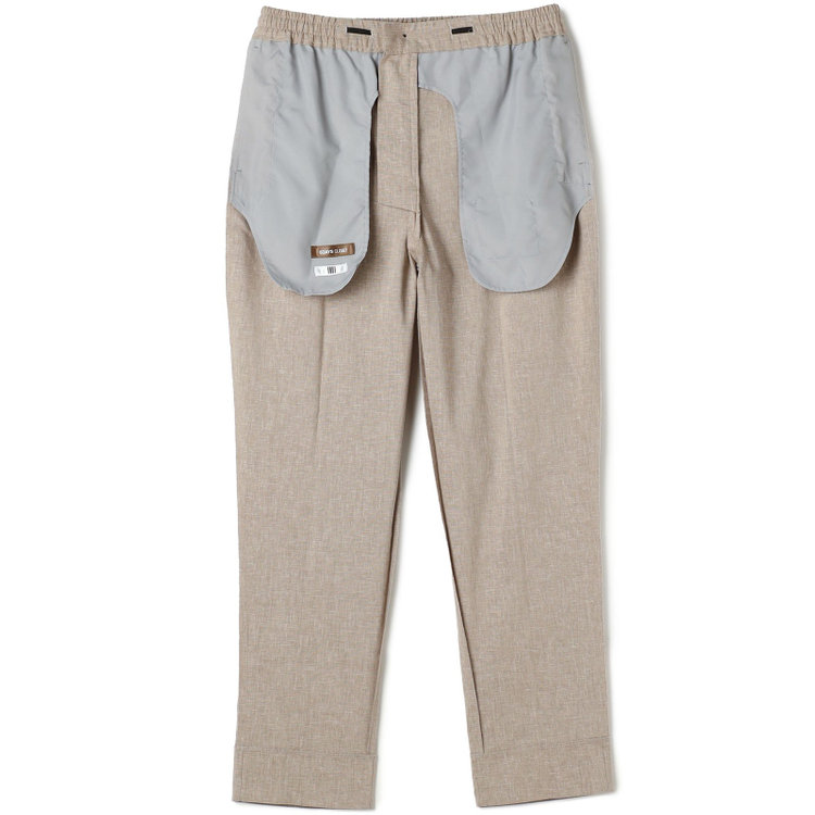 シルバーライン 【RBC】【春夏】オーバーサイズパンツ/ベージュ/ウエストシャーリング/ドローコード/裾上げ済仕様 茶淡色