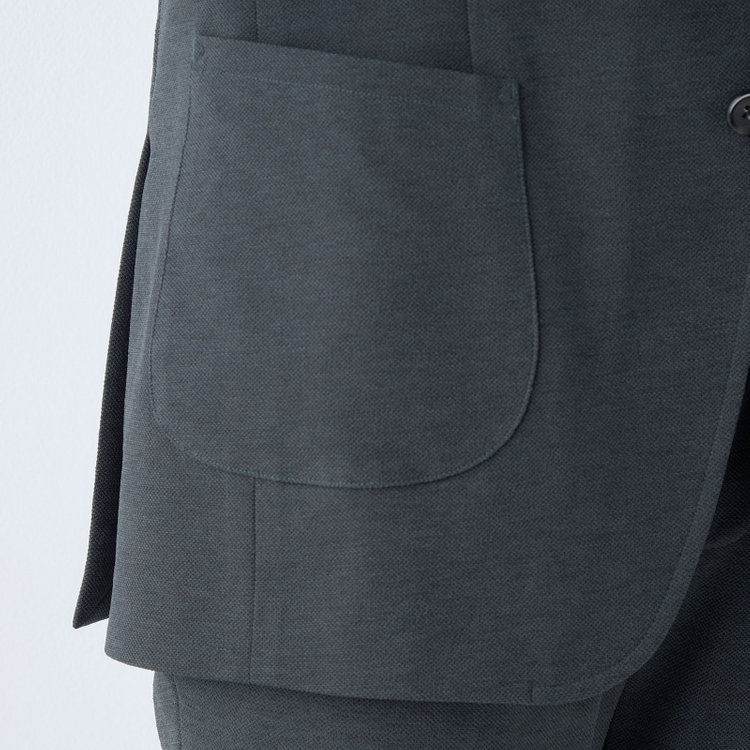 シルバーライン 【CLASSICO TAPERED】【春夏】2釦シングルジャケット/グレー/パッチポケット/RIRANCHA グレー中間