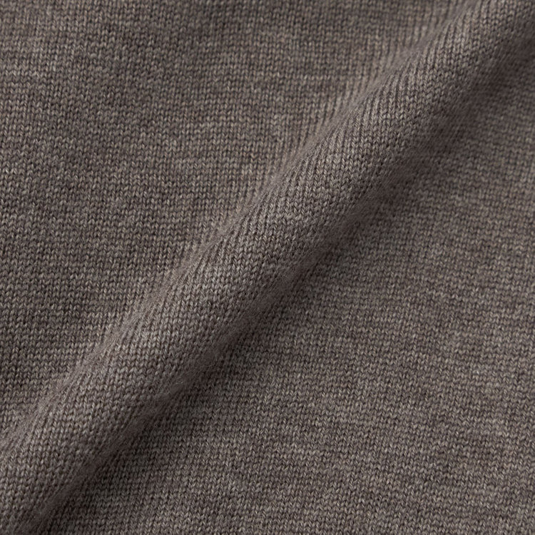 スーツセレクト 【RBC】【秋冬】ウール100%ニットカーディガン/ブラウン/ZEGNA BARUFFA/マシンウォッシャブル 茶中間