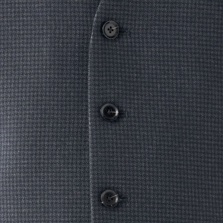 ソノタ 【WEB限定/OUTLET】【SL】ジレ(ベスト)/ネイビー×ハウンドトゥース/MOBILE HEAT 紺濃色