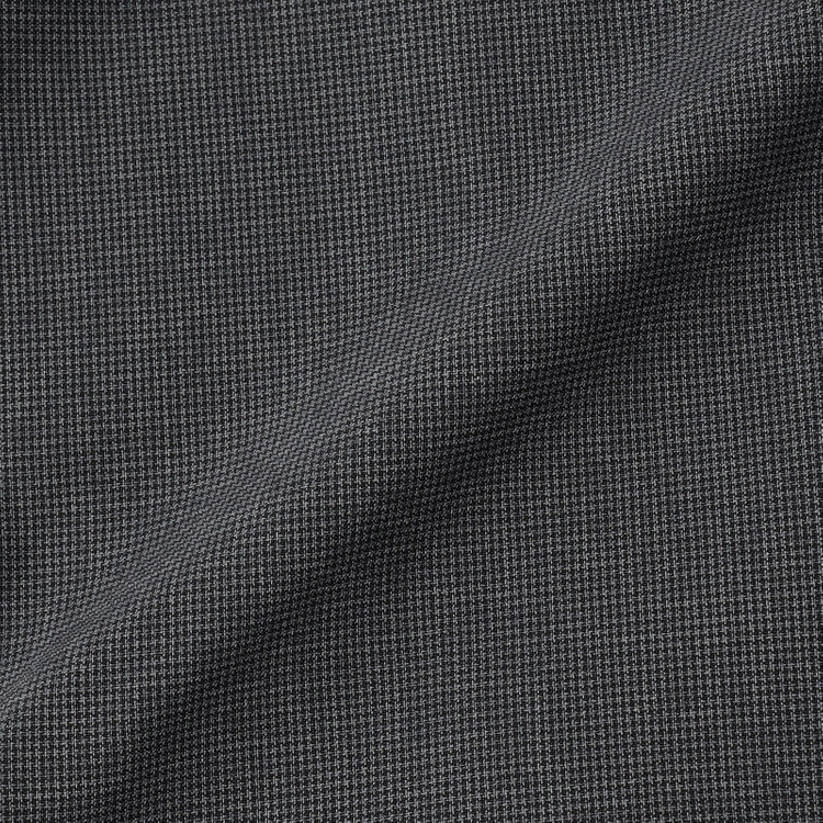 ブラックライン 【SLIM TAPERED】【春夏】0タックテーパードパンツ/グレー×ハウンドトゥース/ウエストムーブ/4S SUSTAINABILITY&ECOLOGY FABRIC「ウォッシャブル」「ストレッチ」/※裾上げ済み仕様 グレー中間