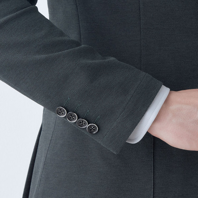 シルバーライン 【CLASSICO TAPERED】【春夏】2釦シングルジャケット/グレー/パッチポケット/RIRANCHA グレー中間