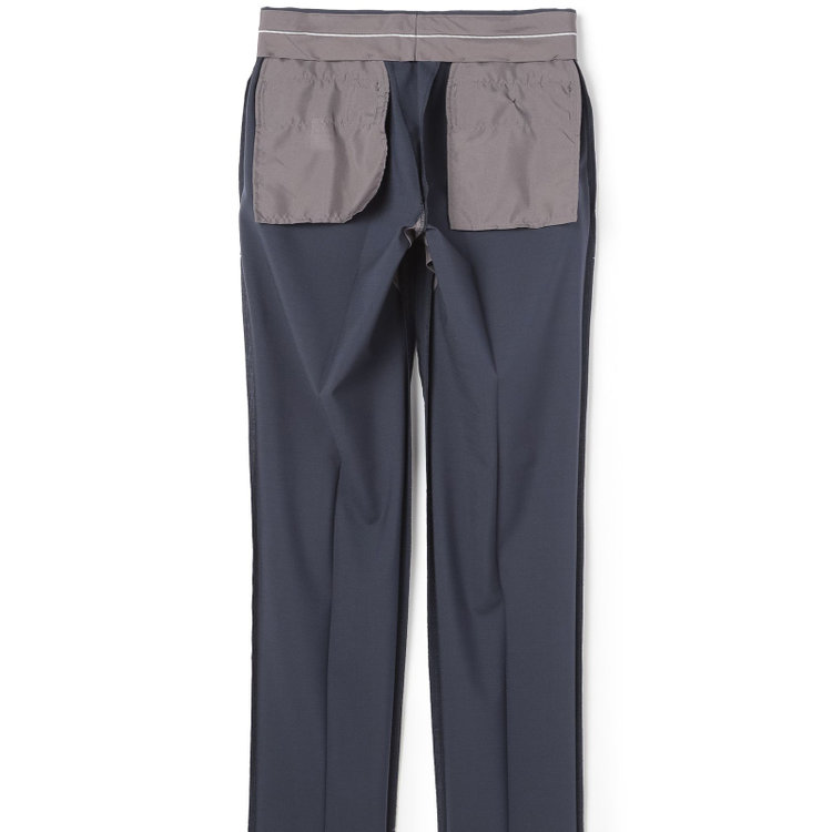 シルバーライン 【RBC】【春夏】2釦シングルスーツ 2タック/ネイビー/パッチポケット/ウエストムーブ/※パンツ裾上げ必要 紺中間