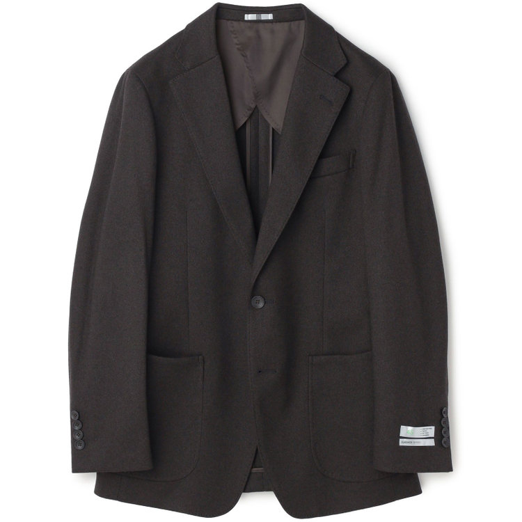 シルバーライン 【CLASSICO TAPERED】【秋冬】2釦ジャケット/ブラウン/パッチポケット/4S SUSTAINABILITY&ECOLOGY FABRIC 茶中間