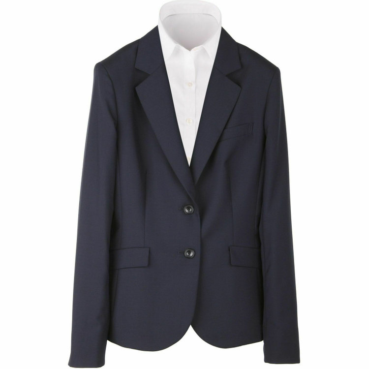 SUIT SELECT　アウトレット 【WEB限定/OUTLET/汚れ・キズ等有】【就活】【年間】【CROSS CURVELINE】セットアップ2釦ジャケット/ネイビー×ソリッド+UVカット・ストレッチ・ウォッシャブル ネイビー系(紺)