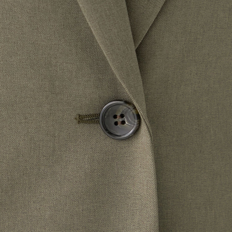 シルバーライン 【発送在庫あり】【SL】【秋冬】1釦シングルパンツスーツ/グリーン/ウォッシャブル/※パンツ裾上げ済仕様 緑中間