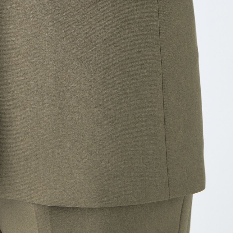 シルバーライン 【発送在庫あり】【SL】【秋冬】1釦シングルパンツスーツ/グリーン/ウォッシャブル/※パンツ裾上げ済仕様 緑中間