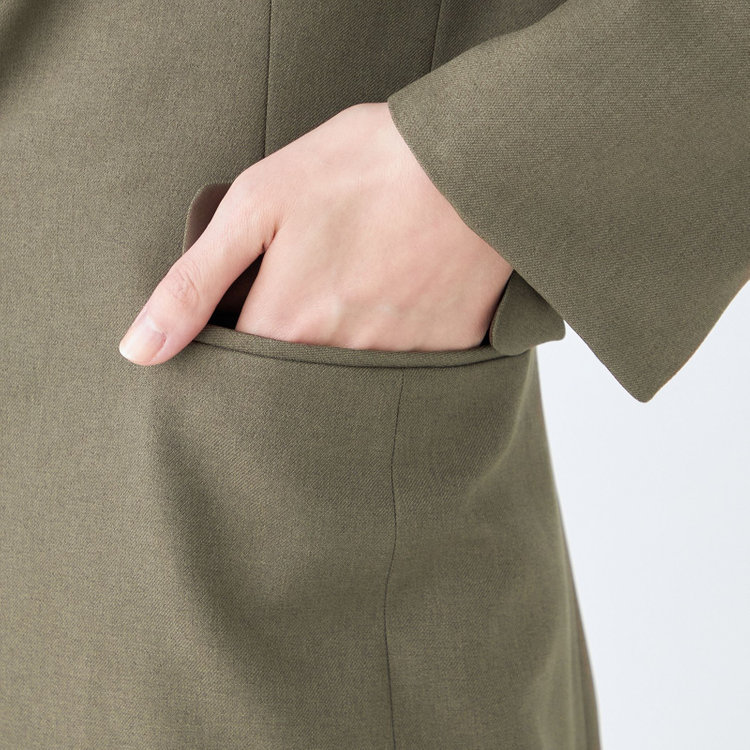 シルバーライン 【発送在庫あり】【SL】【秋冬】1釦シングルパンツスーツ/グリーン/ウォッシャブル/※パンツ裾上げ済仕様 緑中間