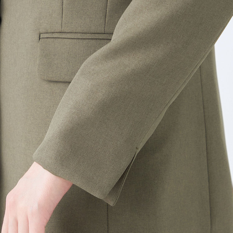 シルバーライン 【発送在庫あり】【SL】【秋冬】1釦シングルパンツスーツ/グリーン/ウォッシャブル/※パンツ裾上げ済仕様 緑中間