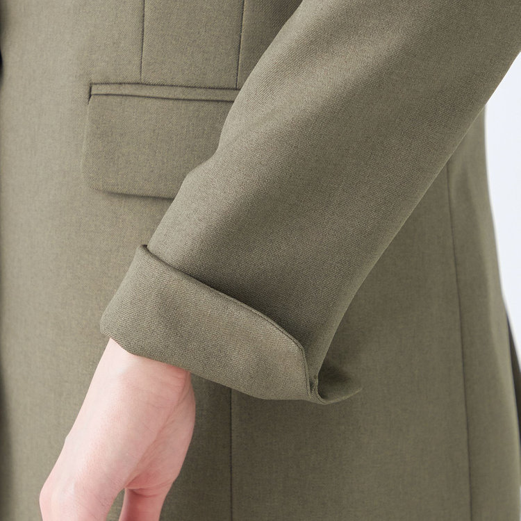 シルバーライン 【発送在庫あり】【SL】【秋冬】1釦シングルパンツスーツ/グリーン/ウォッシャブル/※パンツ裾上げ済仕様 緑中間