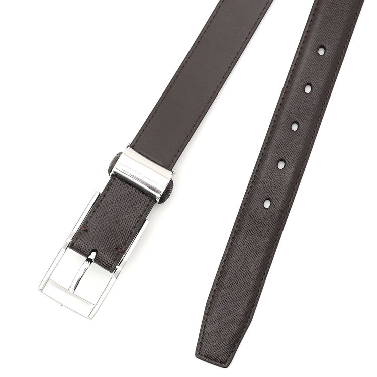 ブラックライン 【発送在庫あり】【BL】ピンバックルベルト 3.0幅/ダークブラウン(ウエスト100cmまで対応) 茶濃色