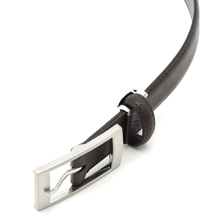 ブラックライン 【発送在庫あり】【BL】ピンバックルベルト 3.0幅/ダークブラウン(ウエスト100cmまで対応) 茶濃色