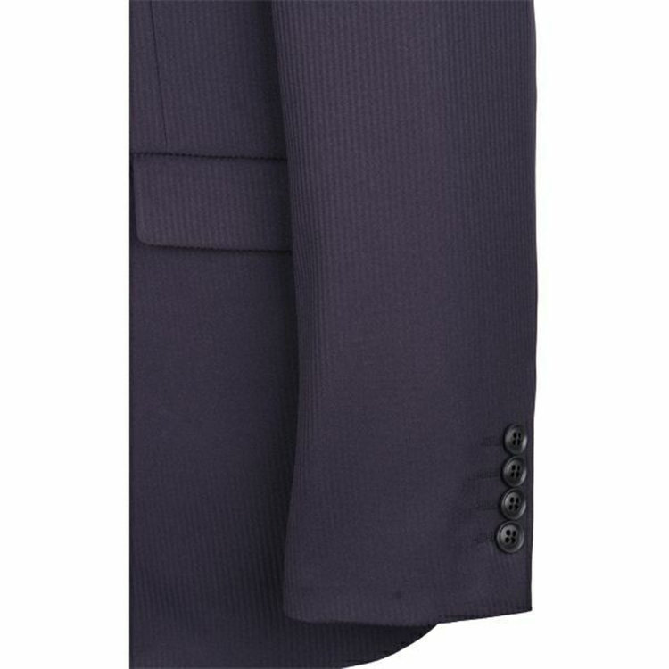 スーツセレクト 【WEB限定/OUTLET】【KSW】【年間】2釦シングルスーツ 0タック/ネイビー×シャドーストライプ/ウォッシャブルパンツ※裾上げ必要 青濃色