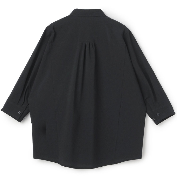 ブラックライン 【BL/七分袖】【春夏】ドルマンスリーブシャツ/ブラック/ジャージー素材 黒