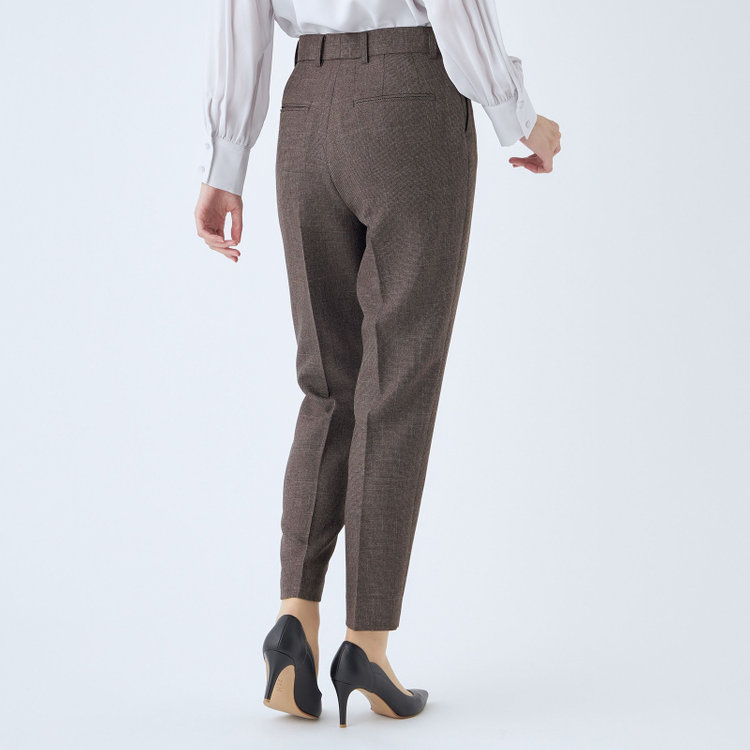 シルバーライン 【RELAX TAPERED】【年間】テーパードパンツ/ブラウン/ウォッシャブル/※裾上げ済仕様 茶中間