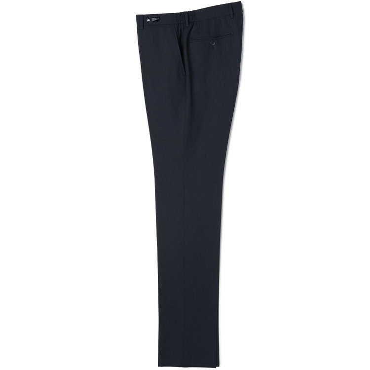 ブラックライン 【SLIM TAPERED】【春夏】0タックテーパードパンツ/ネイビー×バーズアイ/4S/※裾上げ済仕様 紺中間