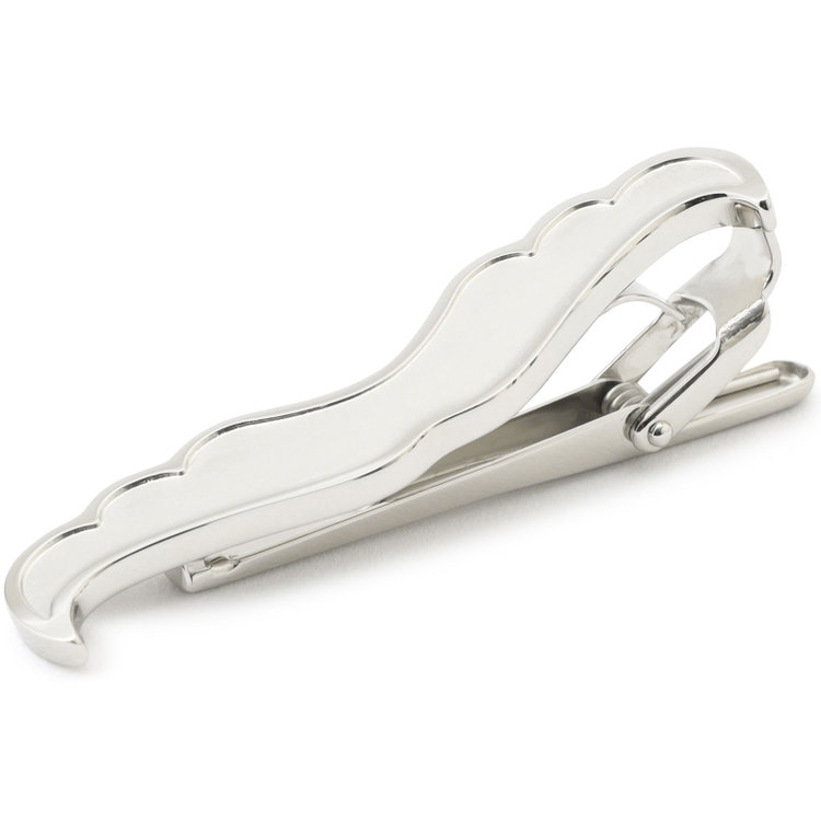 ネクタイピン タイクリップ 54mm×10mm/口髭（T137_X