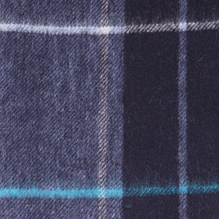 スーツセレクト 【WEB限定/OUTLET】カシミヤブレンドマフラー/ネイビー×チェック/31cm×165cm ネイビー系(紺)