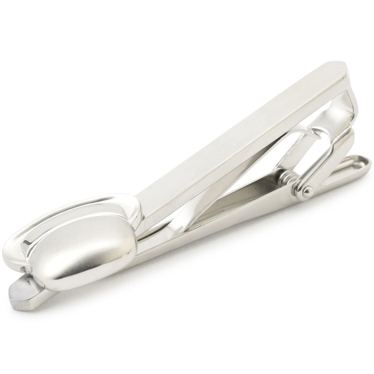 ブラックライン ネクタイピン タイクリップ 57mm×15mm/ハット グレー淡色