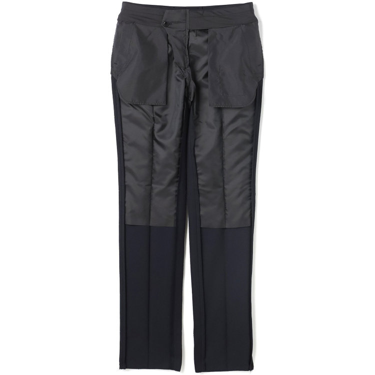 ブラックライン 【KSW】【年間】2釦シングルスーツ 0タック/ネイビー×シャドーストライプ/ウォッシャブルパンツ※裾上げ必要 紺濃色